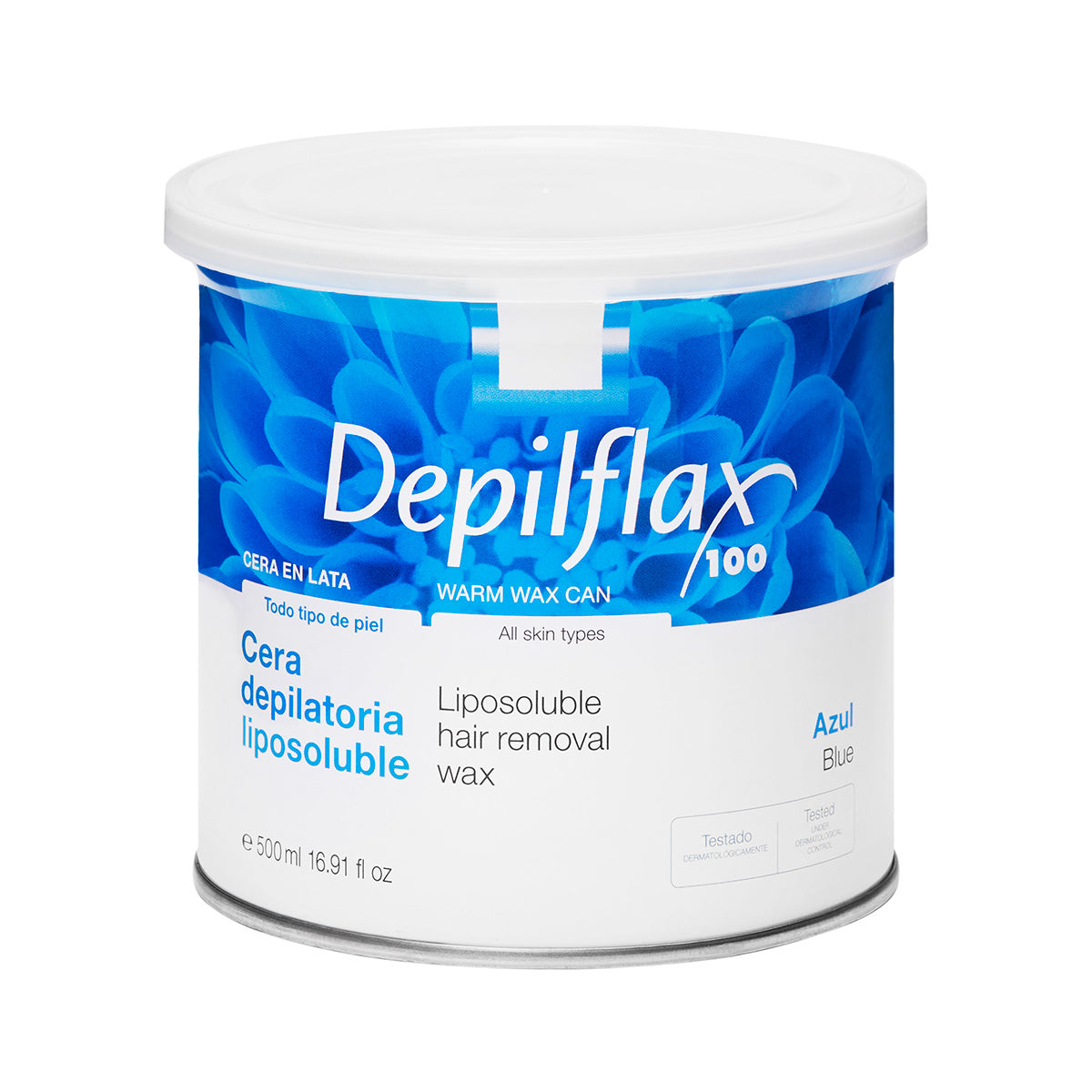 Depilflax κερί αποτρίχωσης δοχείο 500ml αζουλένιο