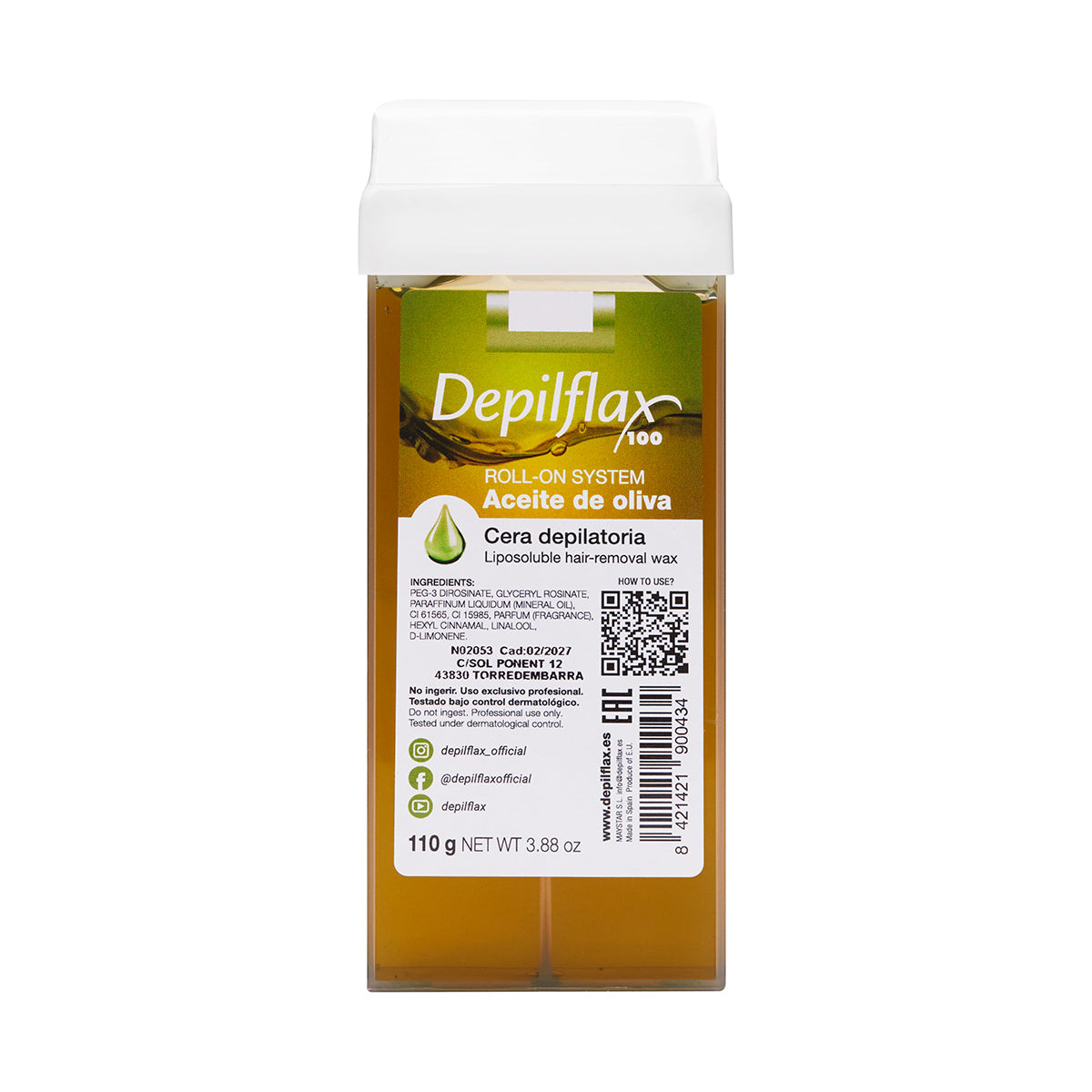 Depilflax 100 Ρολό αποτρίχωσης ελιά 110g