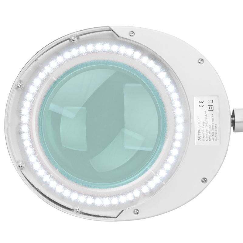 Κομψός φωτισμός με μεγεθυντικό φακό 6025 5d smd LED για επιτραπέζια χρήση