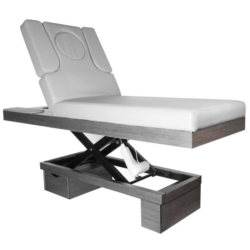 Κρεβάτι spa καλλυντικών azzurro wood 815b θερμαινόμενο ανοιχτό γκρι