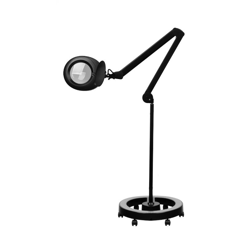 Elegante 6025 60 LED SMD 5D Μαύρη λάμπα μεγεθυντικός φακός με τρίποδο