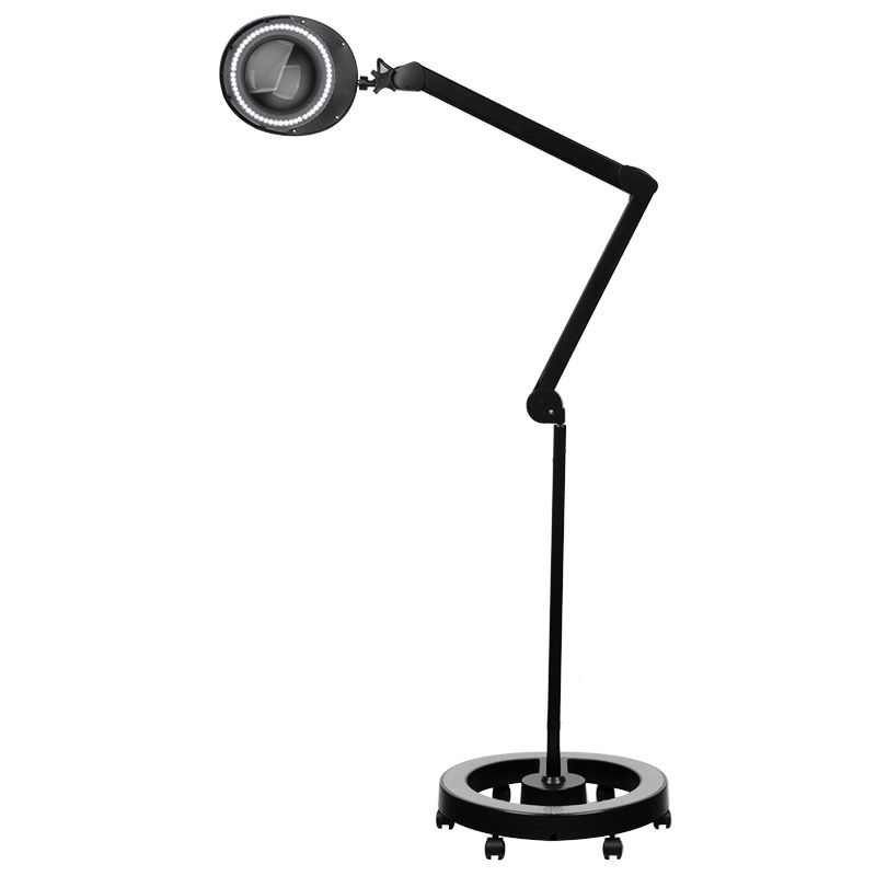 Elegante 6025 60 LED SMD 5D Μαύρη λάμπα μεγεθυντικός φακός με τρίποδο