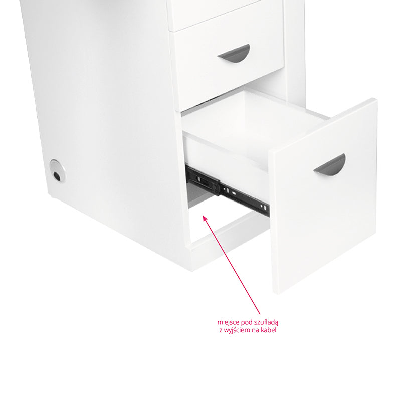 Cosmetic desk 310 white right