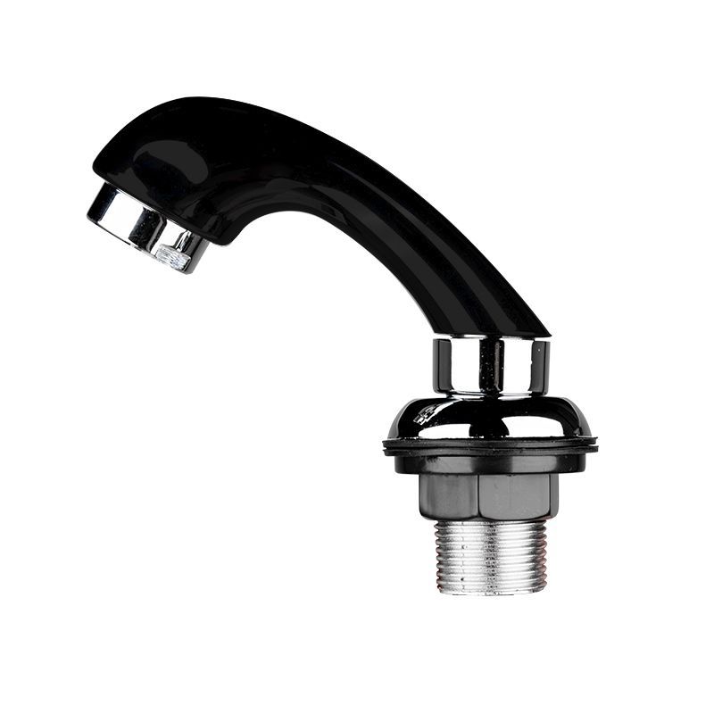 Black hand shower for a hairdressing wash stand
