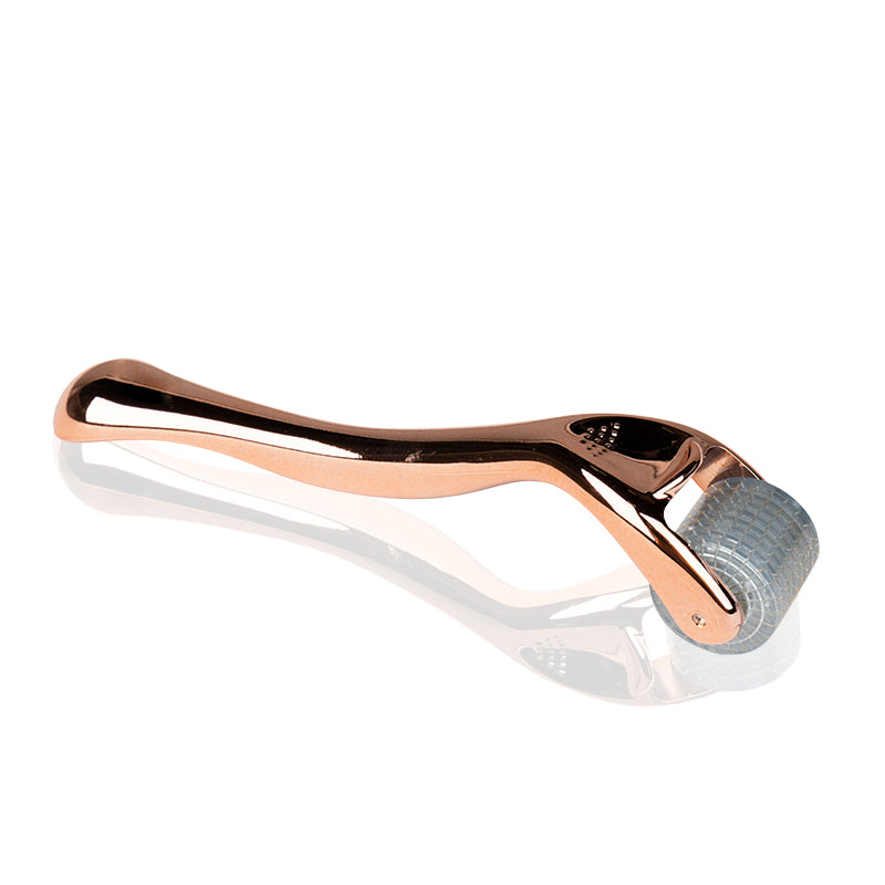 Derma roller για μεσοθεραπεία ροζ χρυσό 0.25mm 192 βελόνες τιτανίου