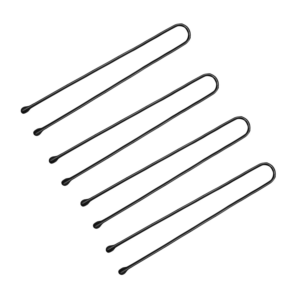 Hairdressing buns for hair e-63 150 pcs 4.9 cm black
