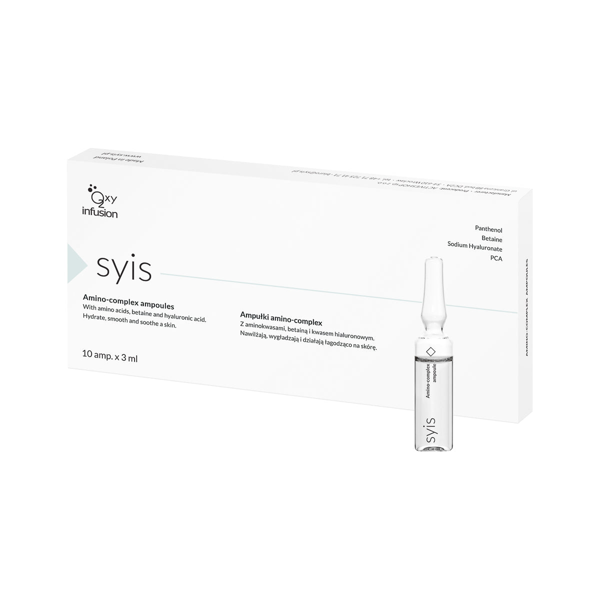 SYIS Αμπούλες Αμινο-Σύνθεσης 10x3ml