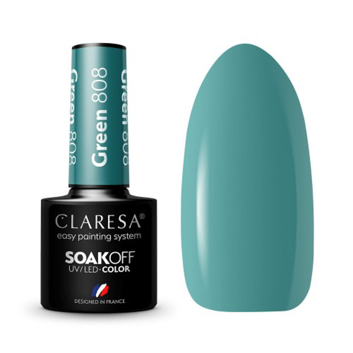 CLARESA Υβριδικό βερνίκι GREEN 808 -5g