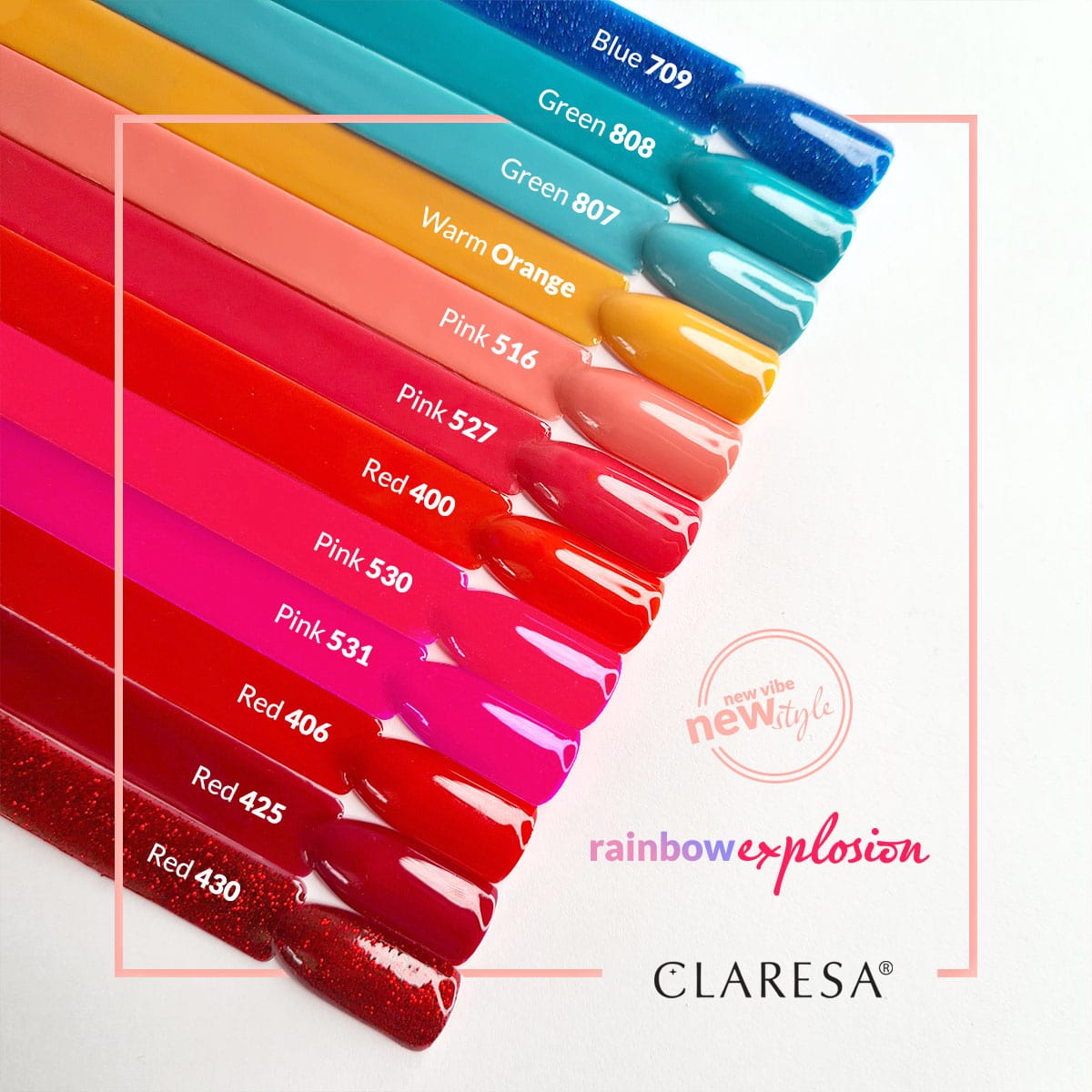CLARESA Υβριδικό βερνίκι GREEN 808 -5g