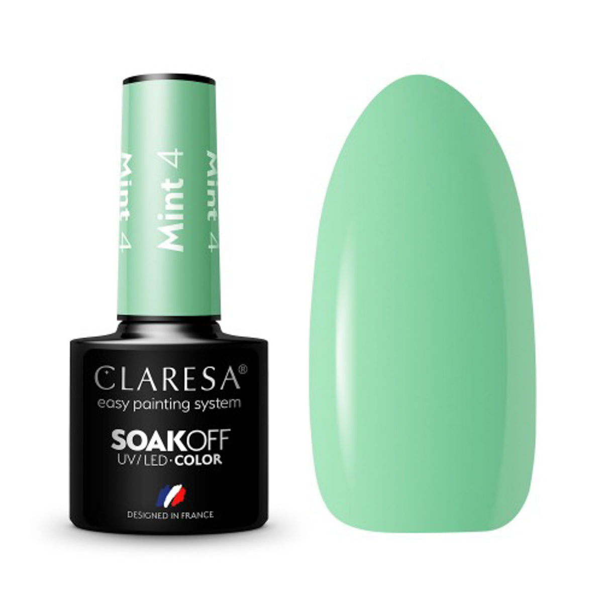 CLARESA Υβριδικό βερνίκι νυχιών MINT 4 -5g