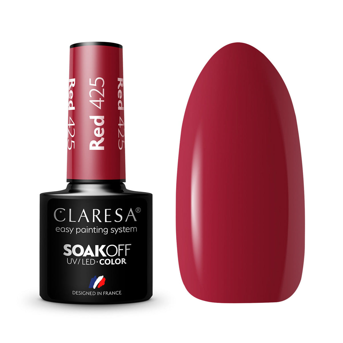 Βερνίκι νυχιών υβριδικό CLARESA ΚΟΚΚΙΝΟ 425 -5g
