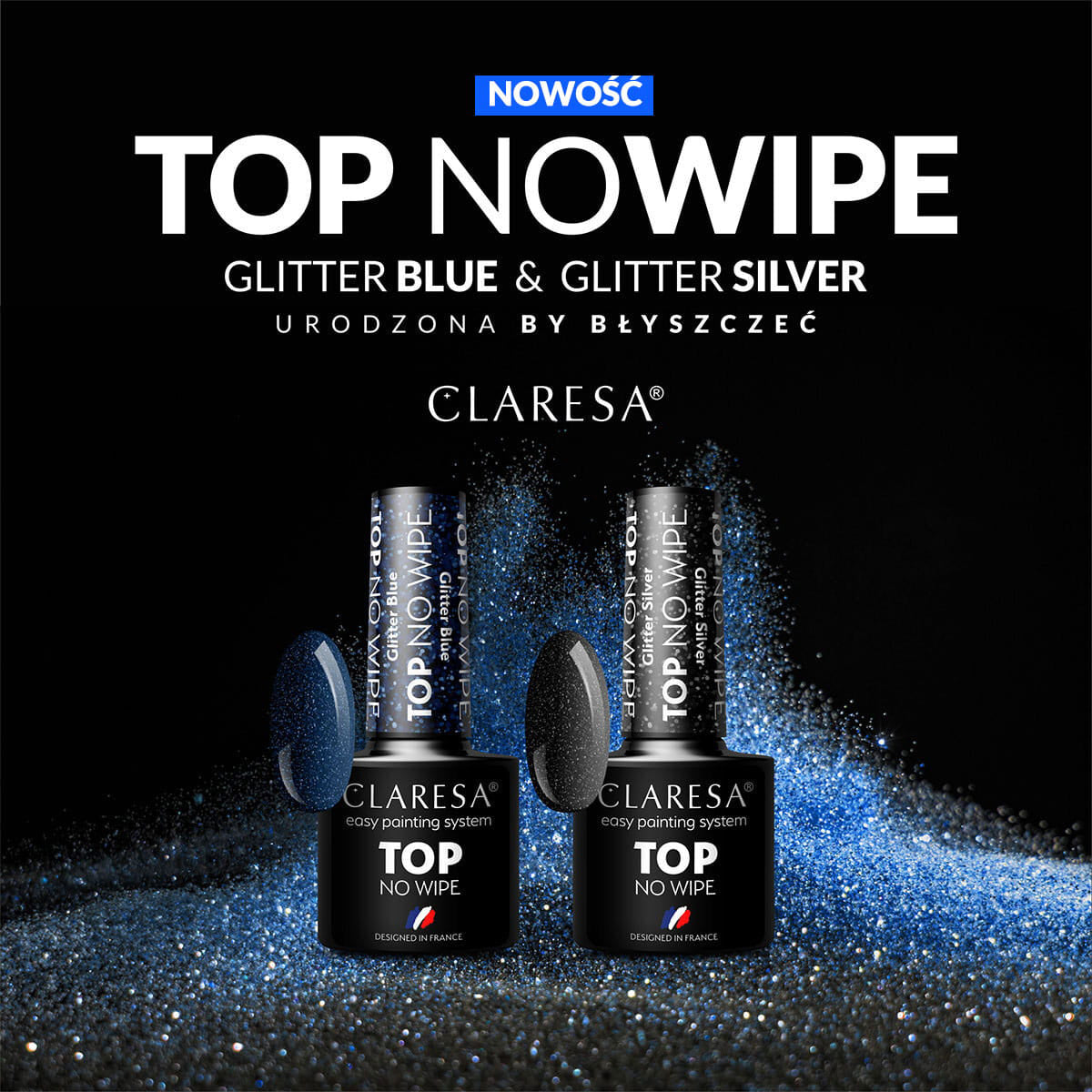 CLARESA TOP ΧΩΡΙΣ ΣΚΟΤΑΔΙΣΜΟ 5G ΓΚΛΙΤΕΡ ΜΠΛΕ