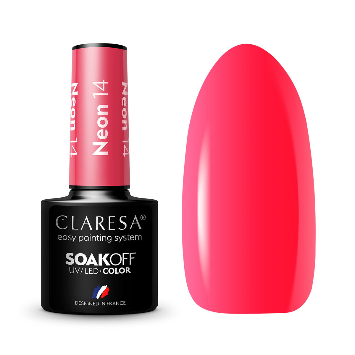 Υβριδικό βερνίκι νυχιών CLARESA NEON 14 -5g