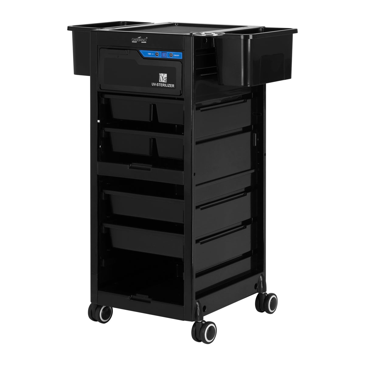 Gabbiano hairdresser's helper with UV sterilizer 68UV black