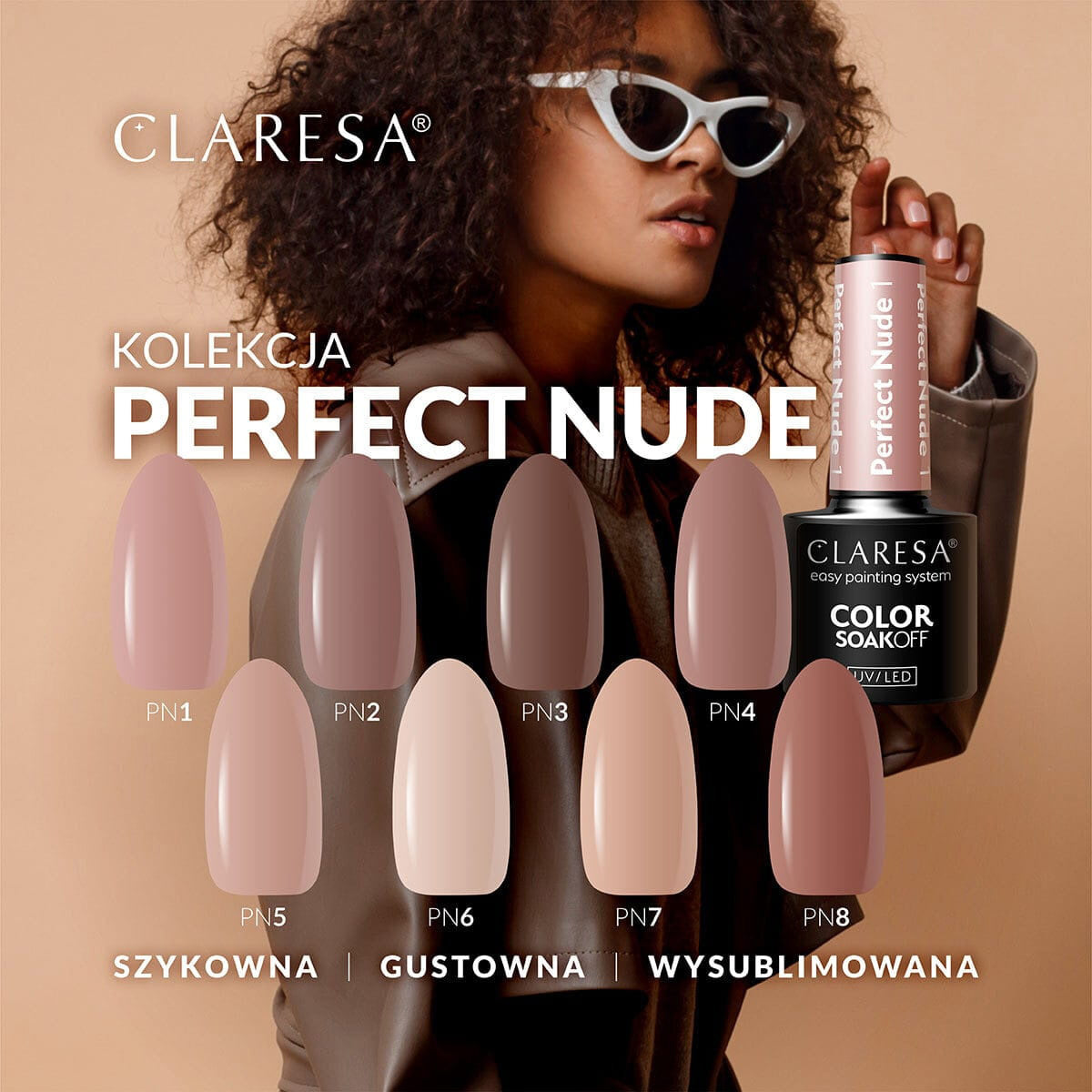 Υβριδικό βερνίκι νυχιών CLARESA PERFECT NUDE 6 -5g