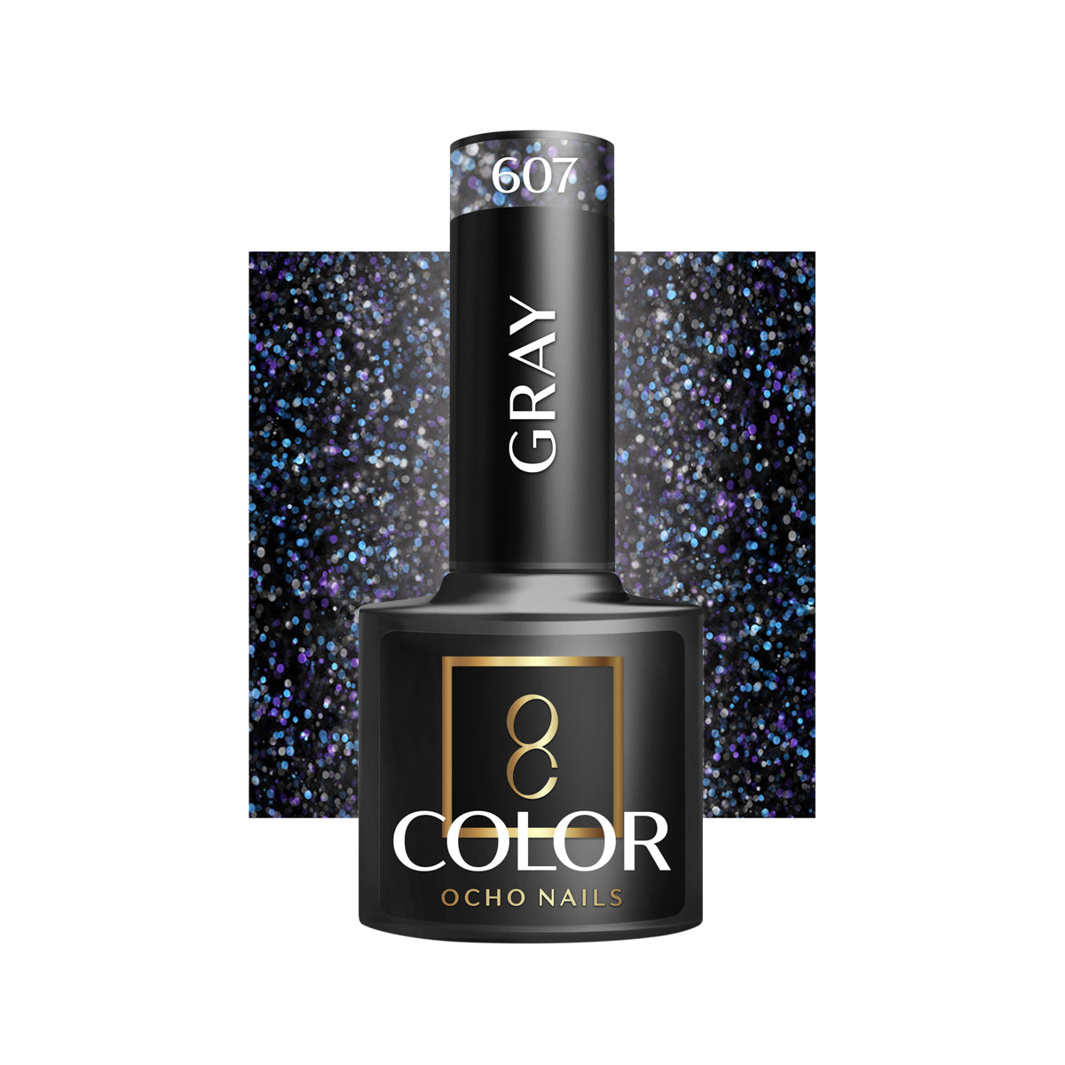 OCHO NAILS Υβριδικό βερνίκι νυχιών γκρι 607 -5 g