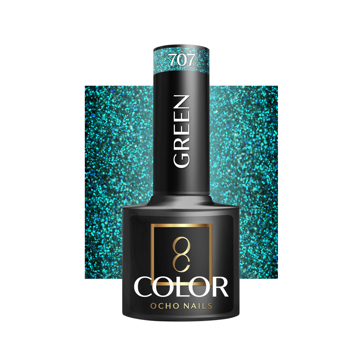 OCHO NAILS Υβριδικό βερνίκι νυχιών πράσινο 707 -5 g
