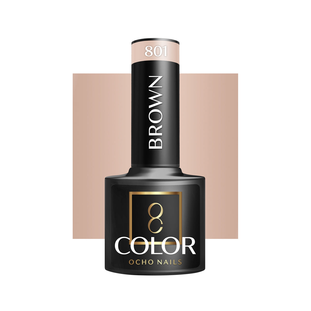 OCHO NAILS Υβριδικό βερνίκι νυχιών καφέ 801 -5 g