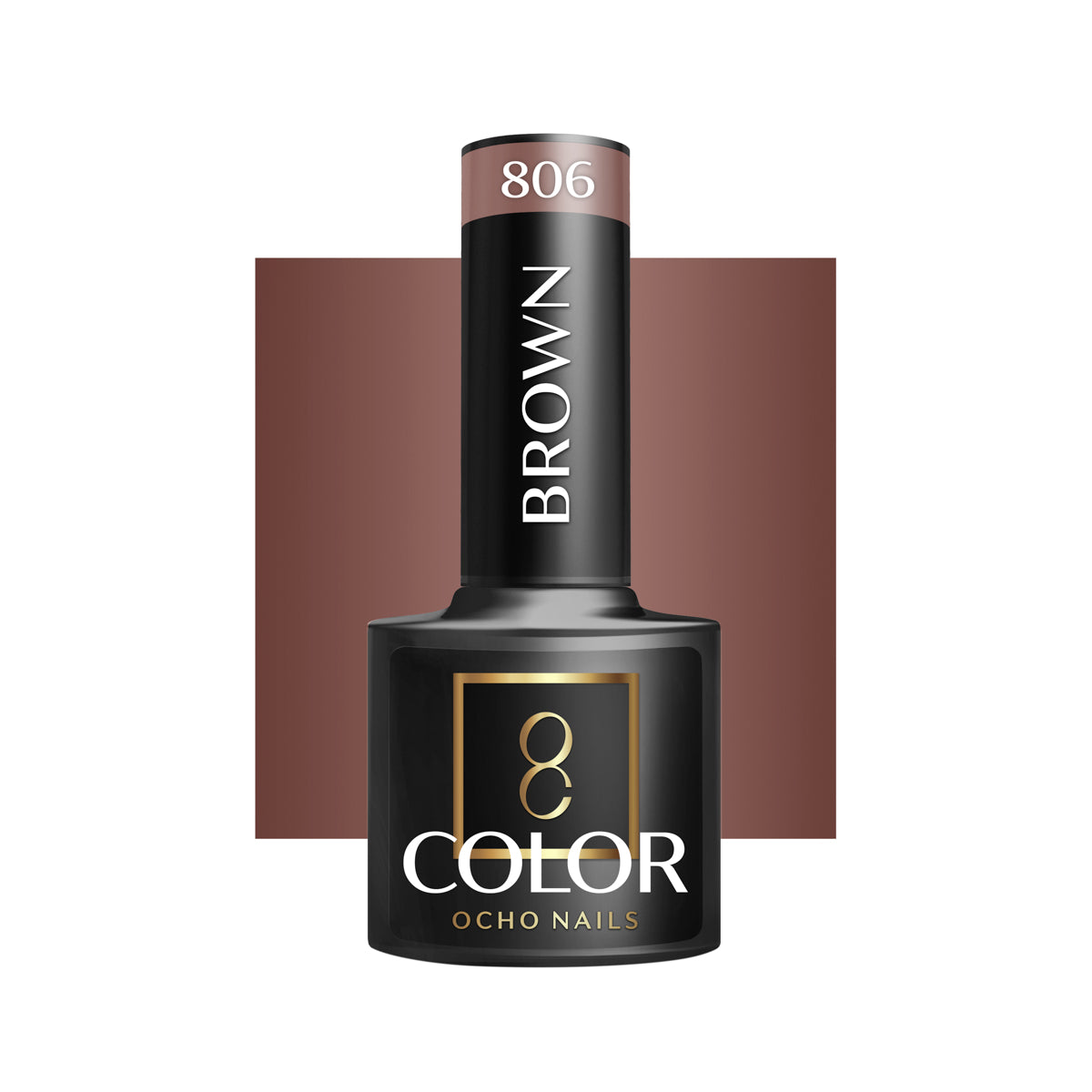 OCHO NAILS Υβριδικό βερνίκι νυχιών καφέ 806 -5 g