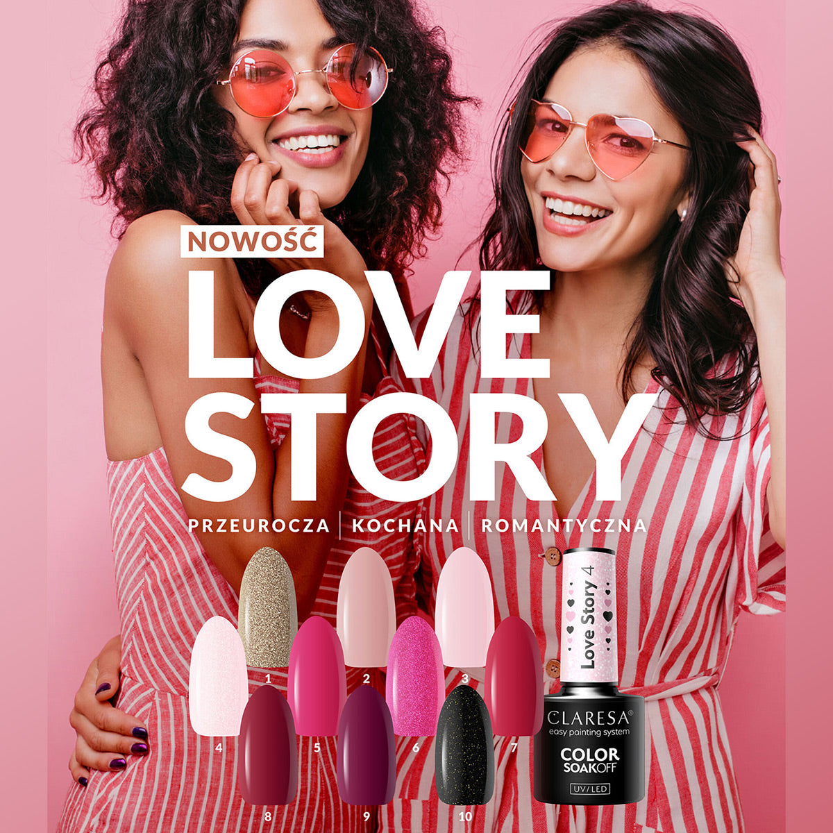 CLARESA Υβριδικό βερνίκι LOVE STORY 10 - 5g