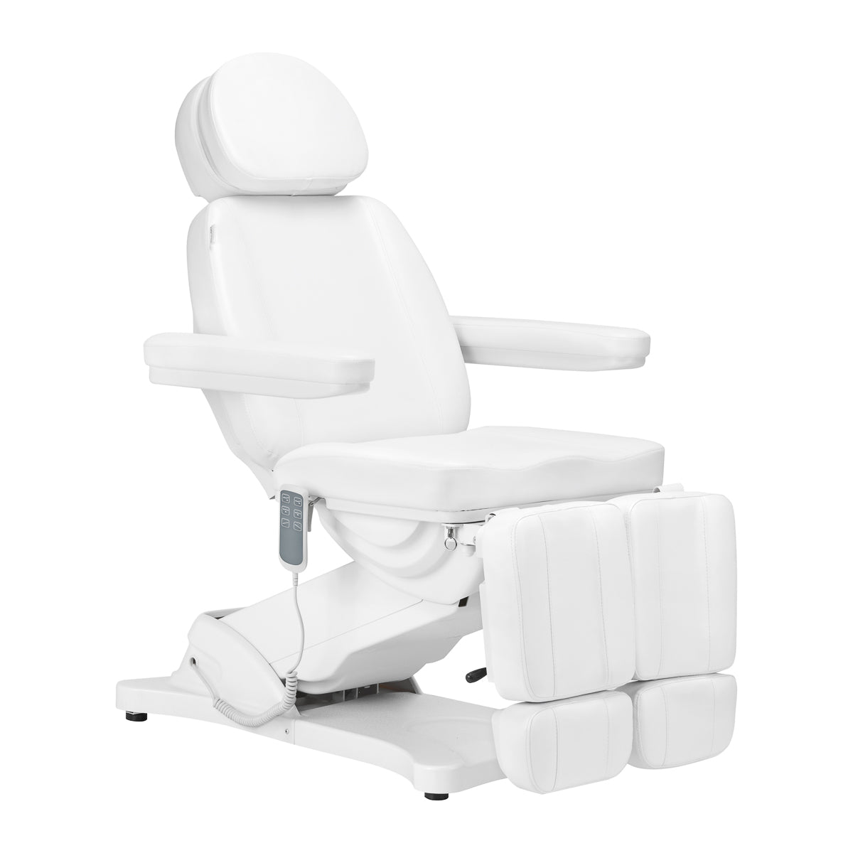 Ηλεκτρική καρέκλα καλλυντικών SILLON CLASSIC 3 μοτέρ με κούνια πεντικιούρ λευκή