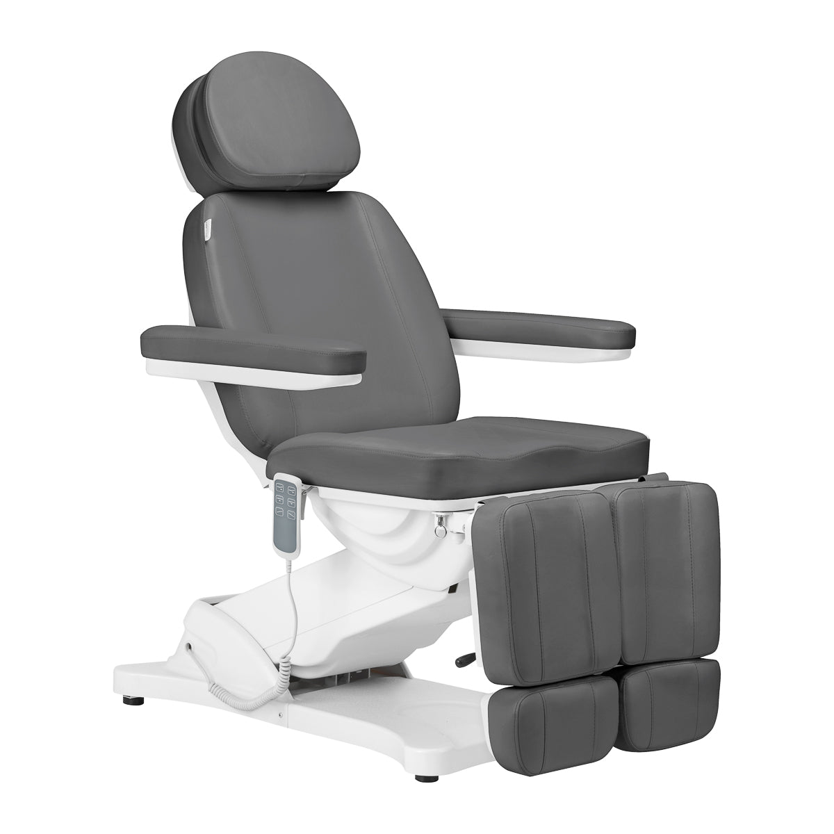 Ηλεκτρική καρέκλα καλλυντικών SILLON CLASSIC 3 μοτέρ με βάση πεντικιούρ γκρι