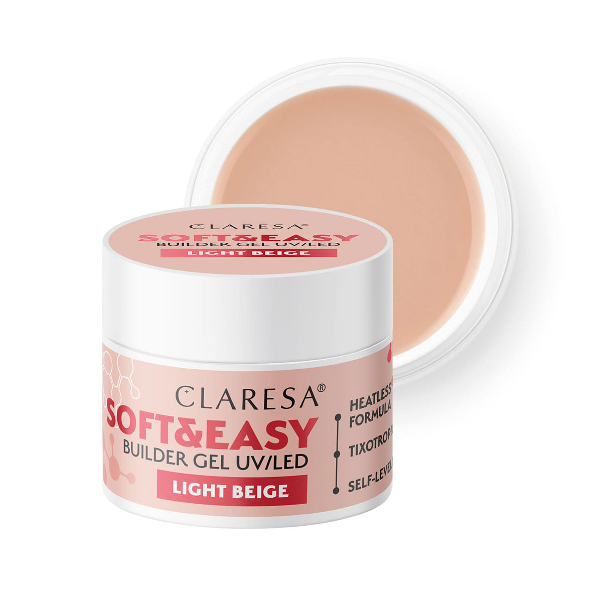 Claresa Soft&Easy building gel ανοιχτό μπεζ 90g