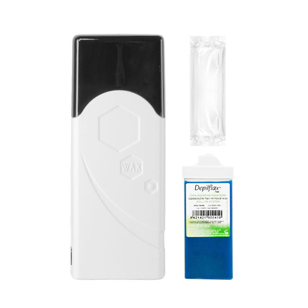 Σετ αποτρίχωσης iWax μονός ρόλος F-0 40W λευκό + ρόλος + ταινίες