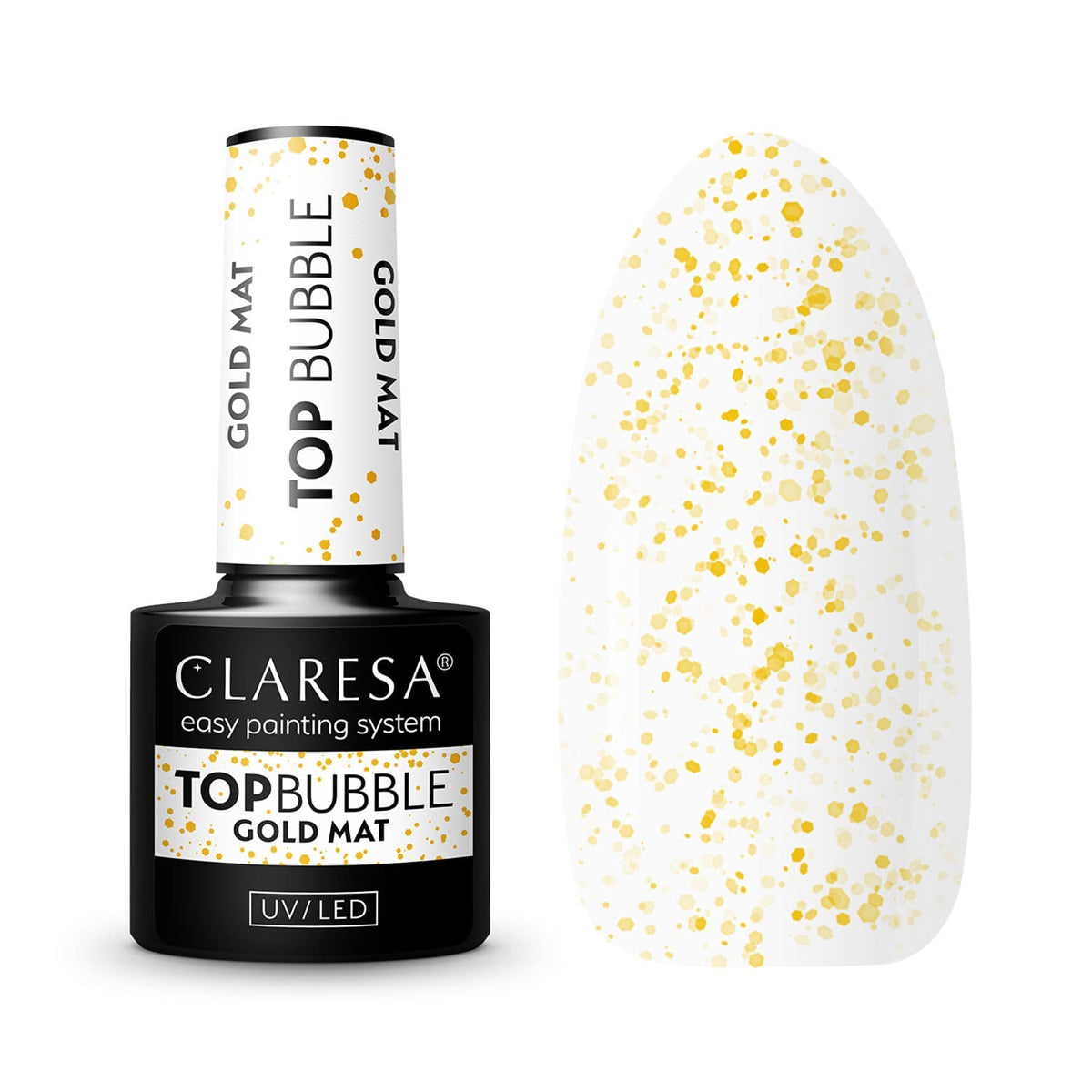 Claresa Top Bubble χρυσό ματ χωρίς σκούπισμα 5g