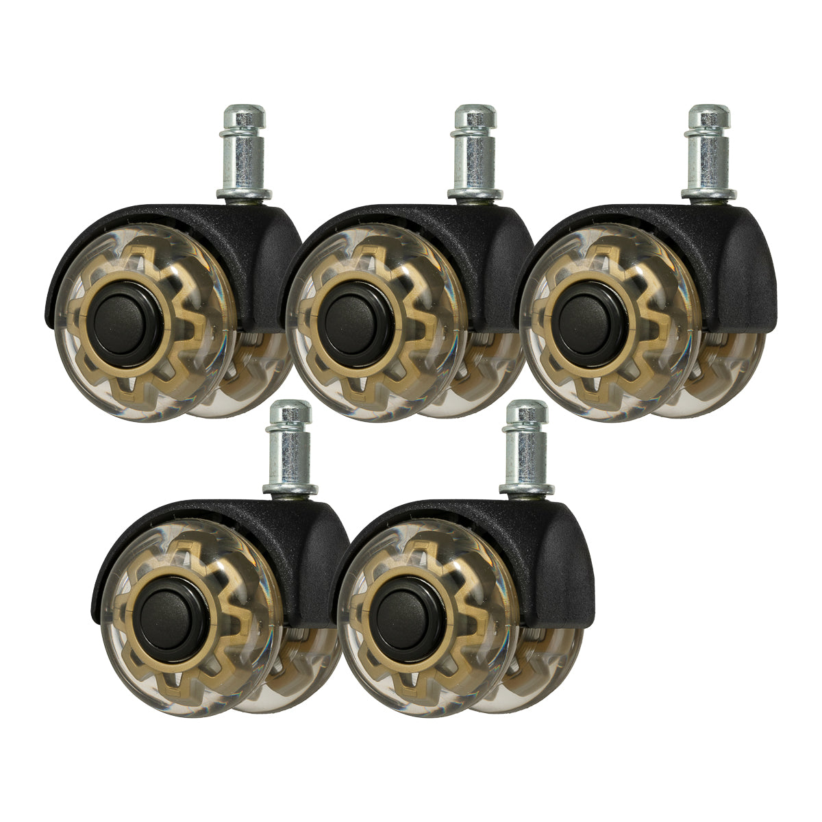 Σετ 5 τροχών Roll Speed Duo για σκαμπό με πάτημα