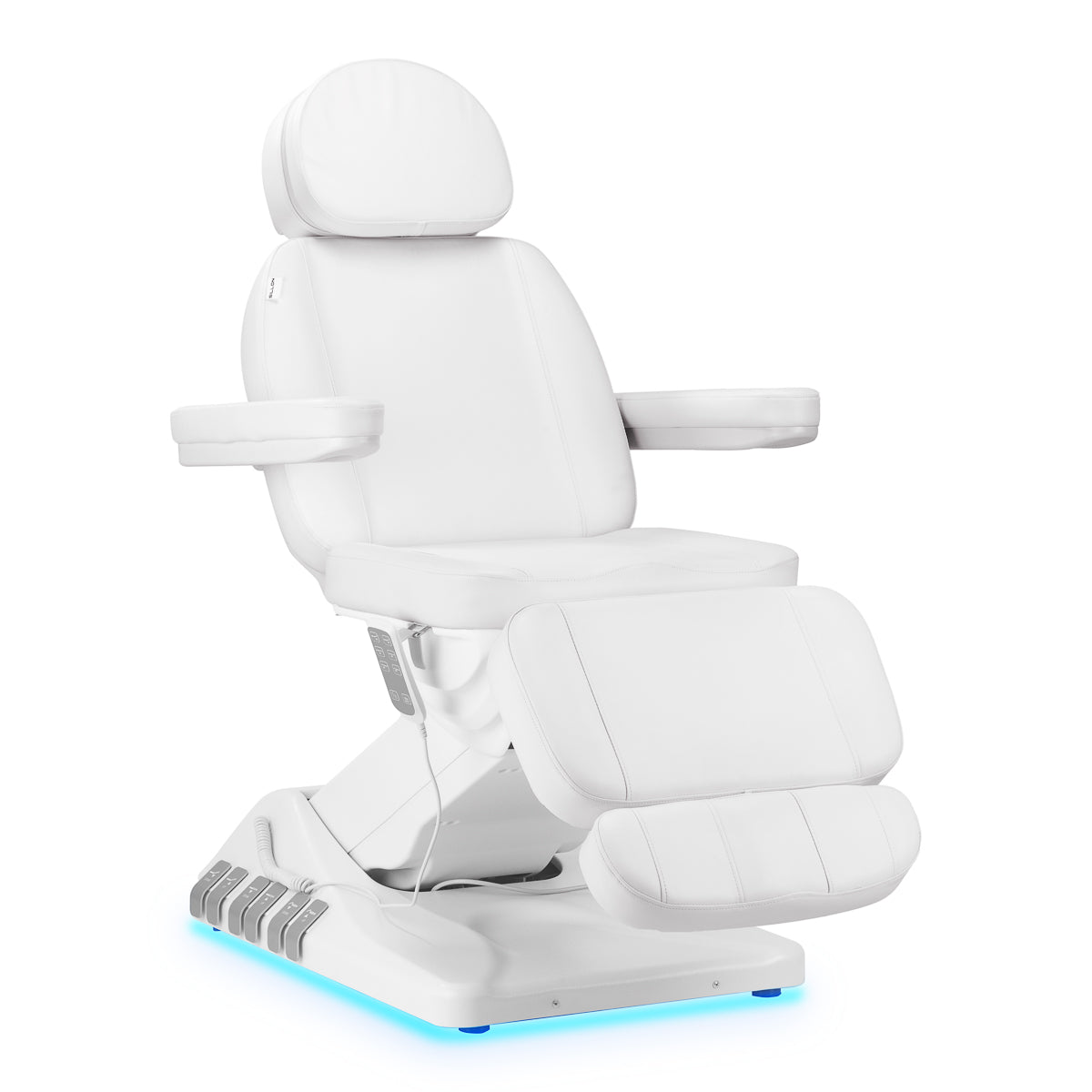 Ηλεκτρική καρέκλα καλλυντικών SILLON Luxury 3 μοτέρ λευκή με ποδοδιακόπτη