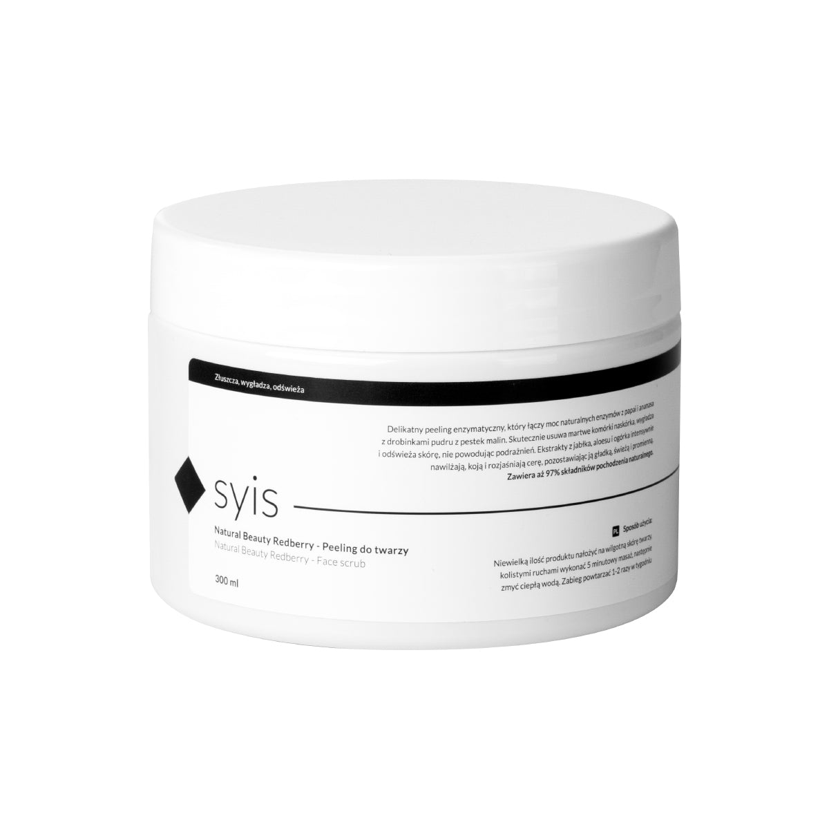 Syis Natural Beauty απολεπιστικό προσώπου με κόκκινα μούρα 300 ml