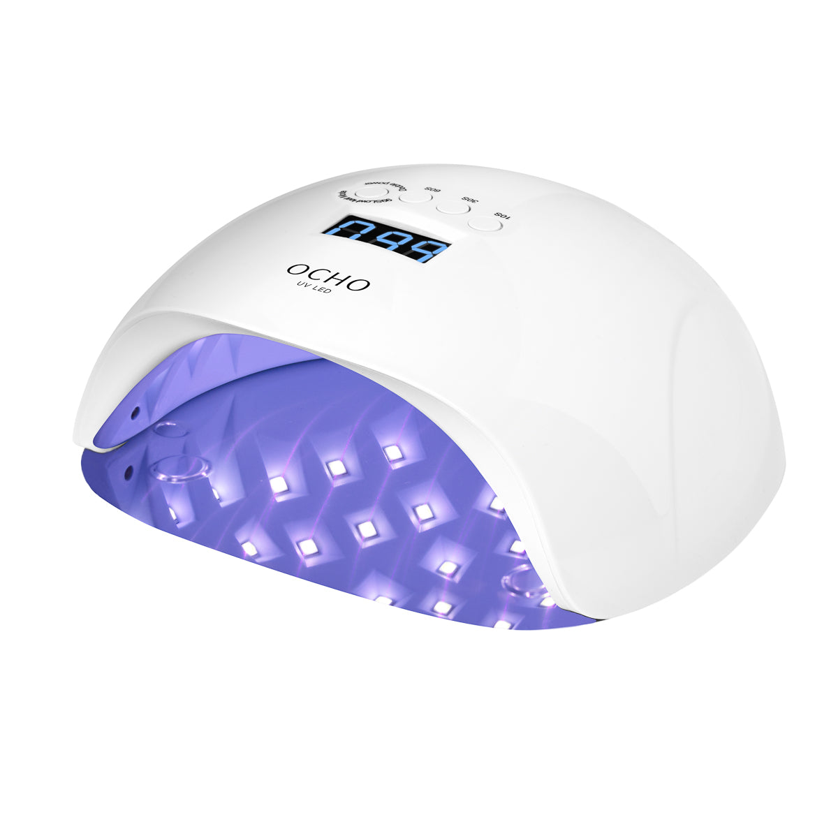 Φωτιστικό UV LED OCHO NAILS X13 65W λευκό με καθρεφτισμένο κάτω μέρος