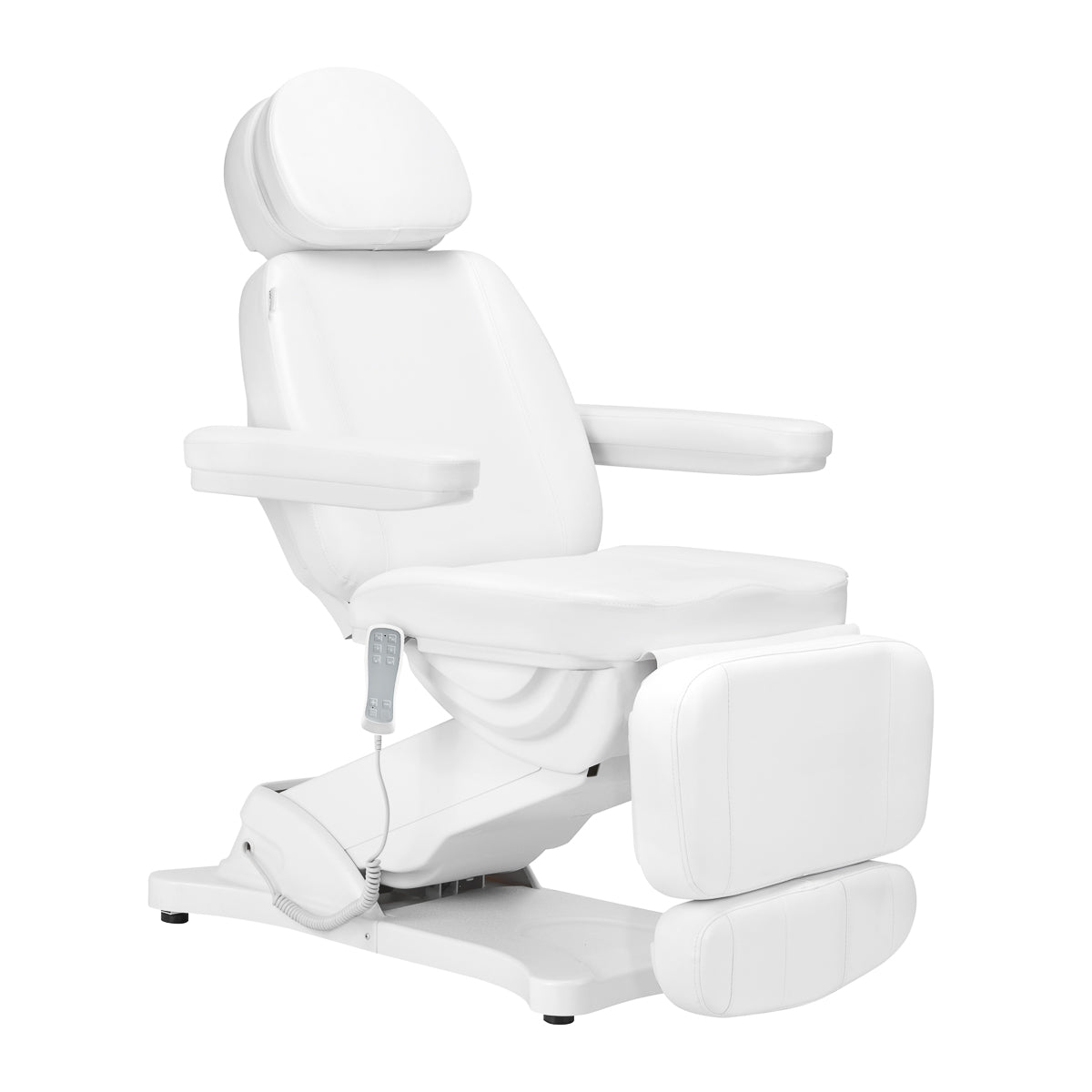 Ηλεκτρική καρέκλα καλλυντικών SILLON CLASSIC 3 μοτέρ με θέρμανση δεύτερη έκδοση λευκή