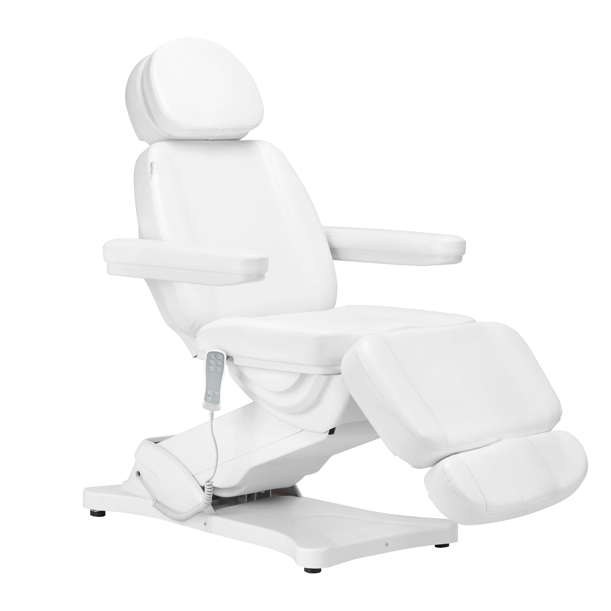 Ηλεκτρική καρέκλα καλλυντικών SILLON CLASSIC 3 μοτέρ με θέρμανση δεύτερη έκδοση λευκή