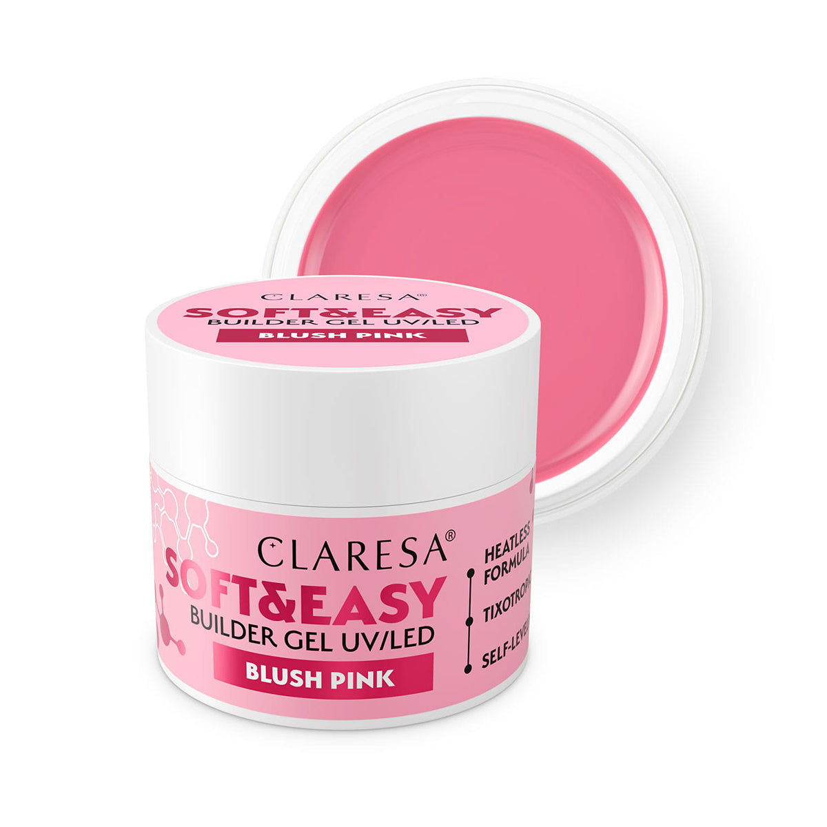Claresa builder gel Soft&Easy ροζ ρουζ 90g