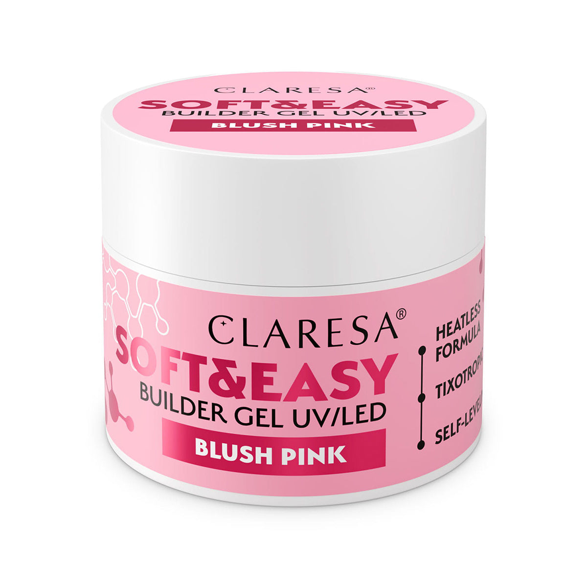 Claresa builder gel Soft&Easy ροζ ρουζ 90g