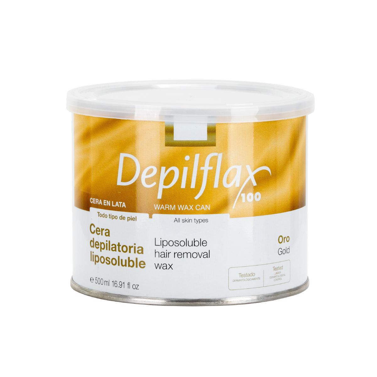 Depilflax 100 κερί για αποτρίχωση δοχείο χρυσό 500 ml