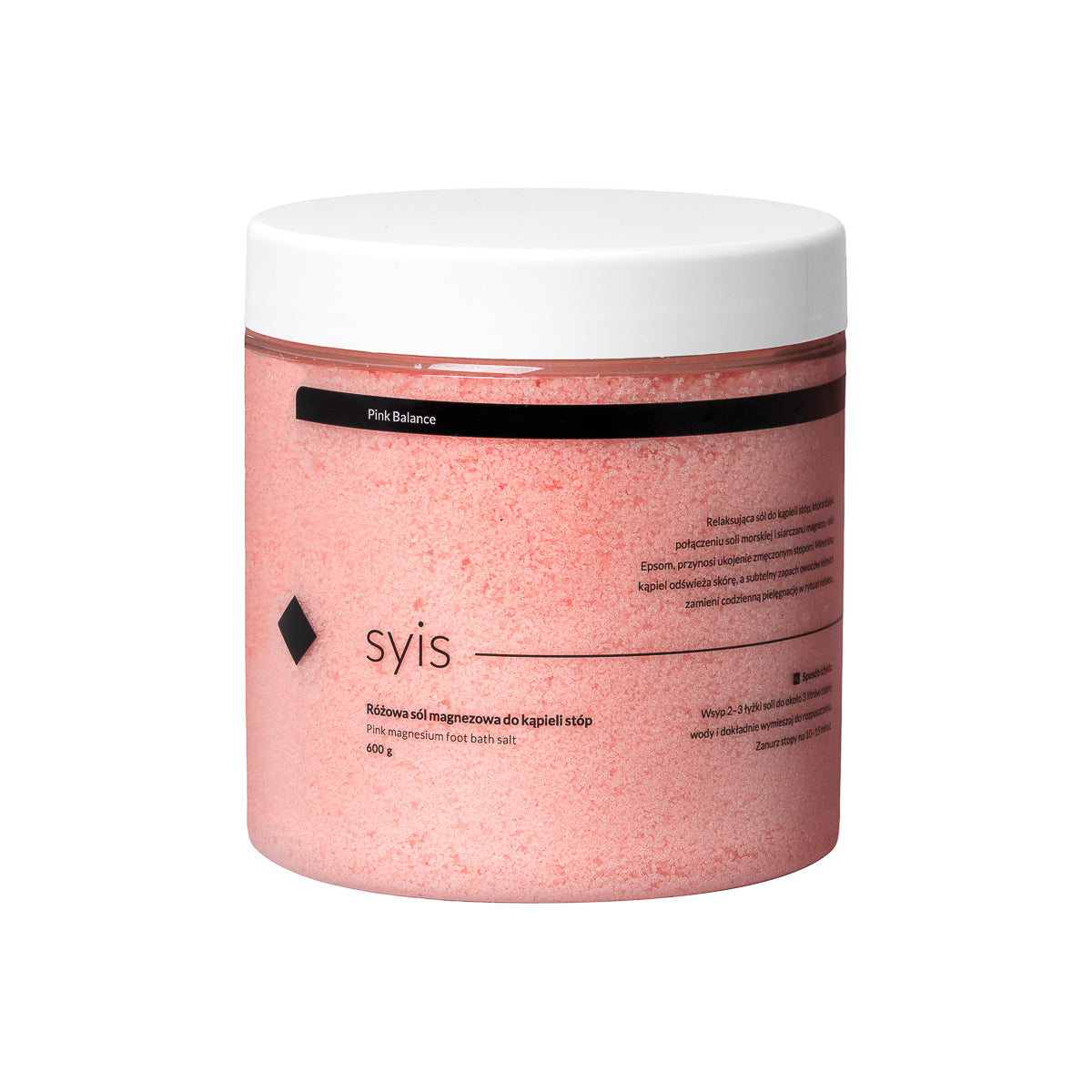 Syis Pink Balance – ροζ μαγνησιακό αλάτι για ποδόλουτρα 600 g