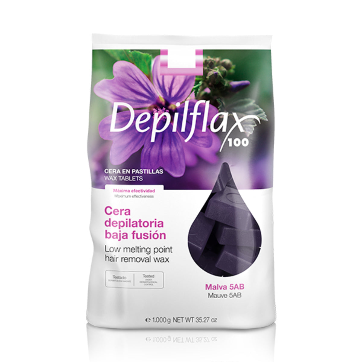 Depilflax 100 ευέλικτο κερί χαμηλού σημείου τήξης για αποτρίχωση Malva 5AB 1000 g