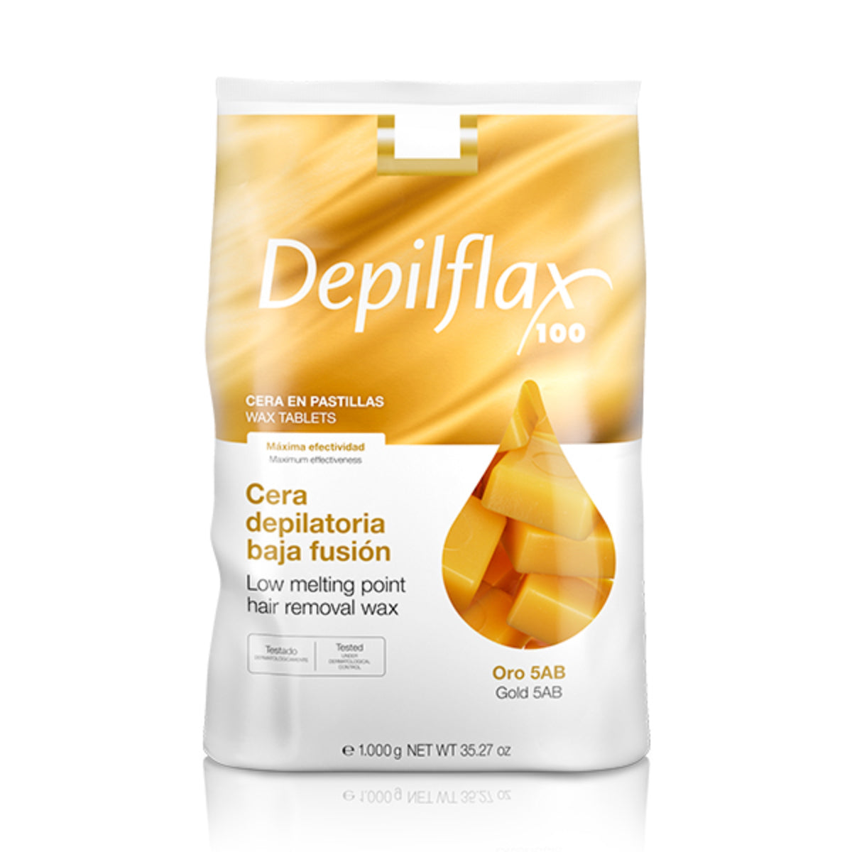 Depilflax 100 ευέλικτο κερί αποτρίχωσης με χαμηλό σημείο τήξης Oro 5AB χρυσό 1000 g