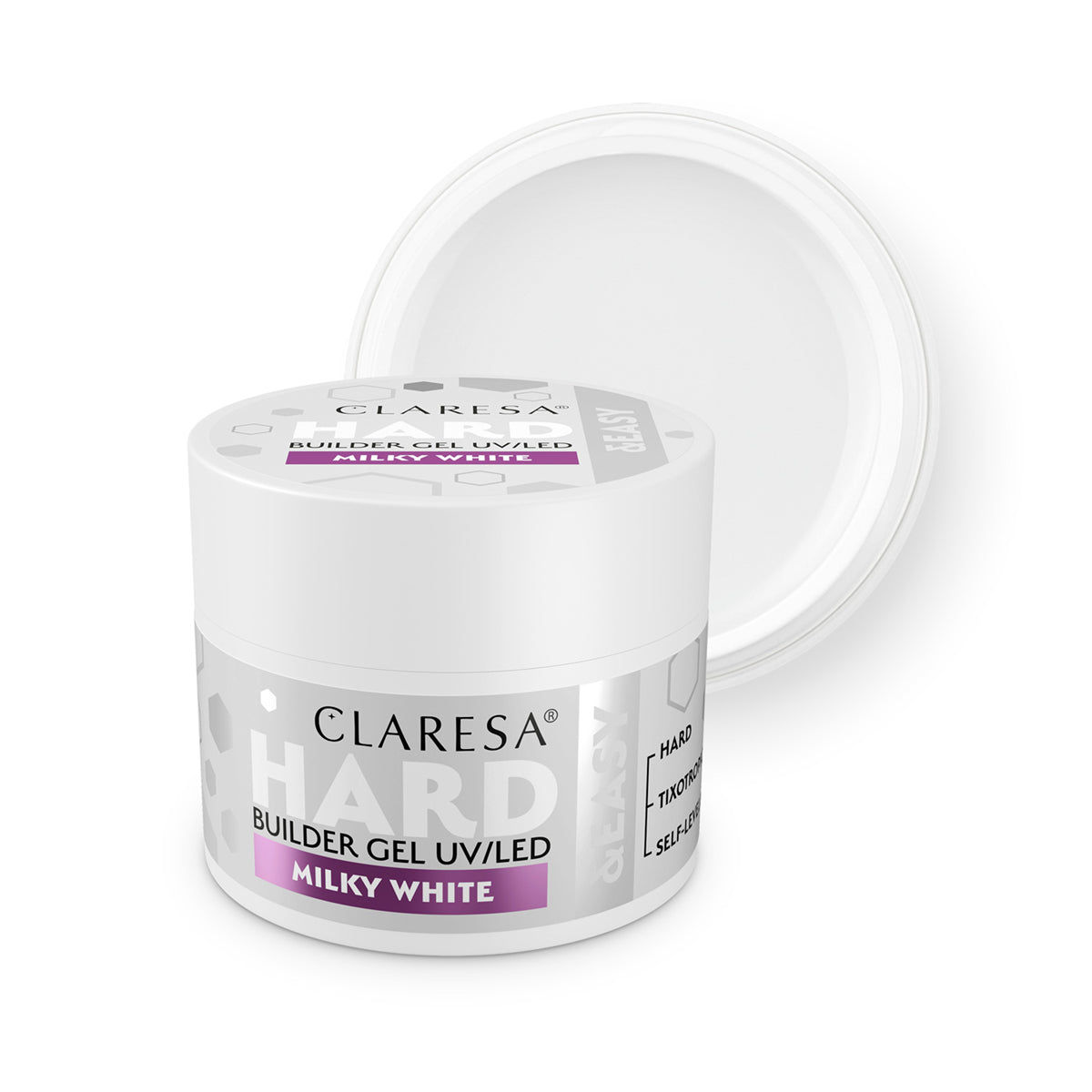 CLARESA HARD&EASY BUILDER GEL ΛΕΥΚΟ ΓΑΛΑΚΤΕΡΟ 45g