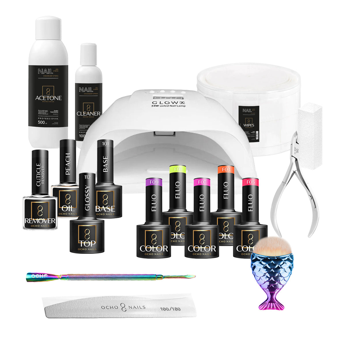 OCHO NAILS Υβριδικό Σετ Εκκίνησης 6